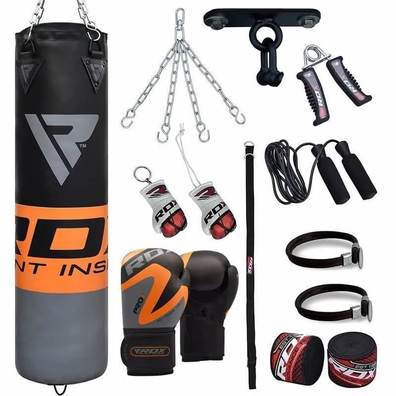 FO 4ft / 5ft 13-in-1 Heavy Boxing Punch Bag & Gloves Set — image 1 of 1