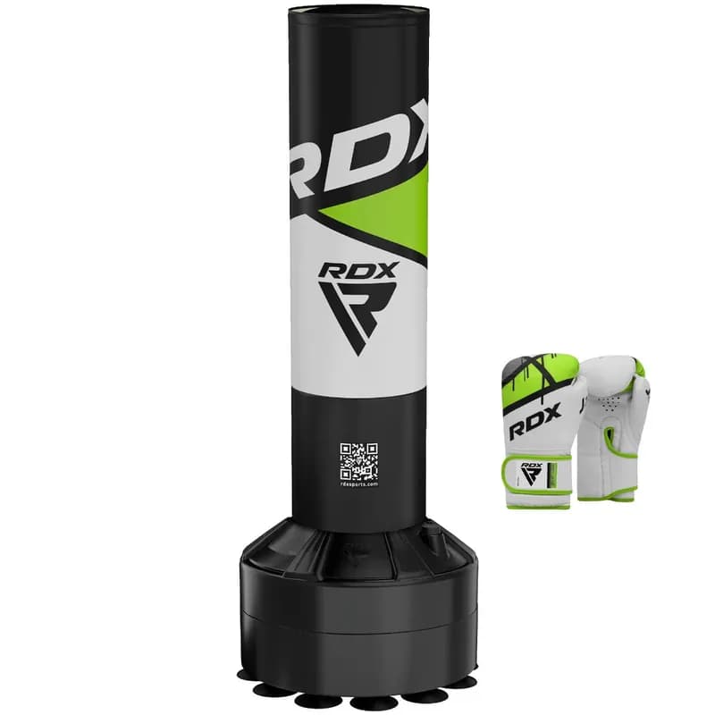 RDX R8 4ft Kids Free Standing Punch Bag Green With Gloves For Training & Workout Set — image 1 of 1