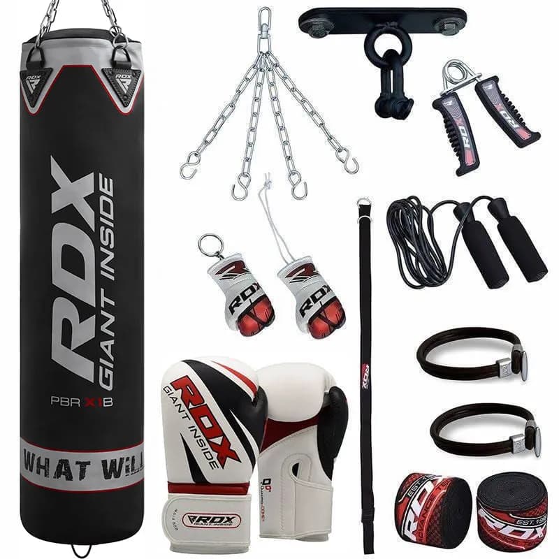 X1B 4ft / 5ft 13-in-1 Heavy Boxing Punch Bag & Gloves Set — image 1 of 1