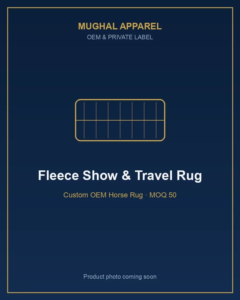 Fleece Show & Travel Rug