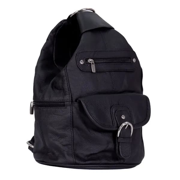 6 Pocket Leather Backpack Purse — image 1 of 1