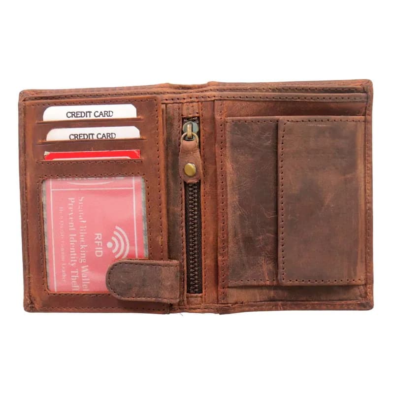 Bifold Leather Wallet with RFID — image 1 of 1