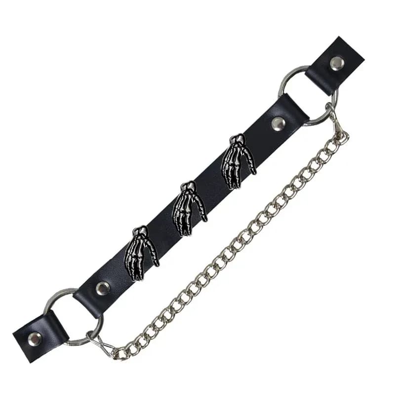 Hot Leathers BNL1025 Skeleton Hands Medallion Boot Chain for Motorcycle Boots — image 1 of 1