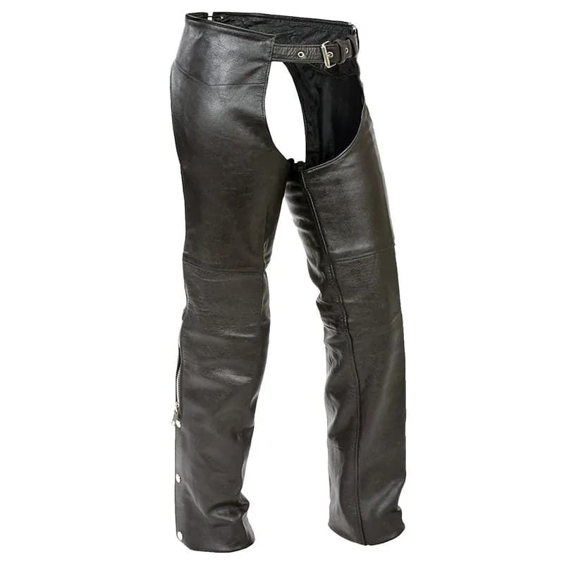 Hot Leathers CHK1001 Kid’s/Children Classic Black Leather Chaps — image 1 of 1