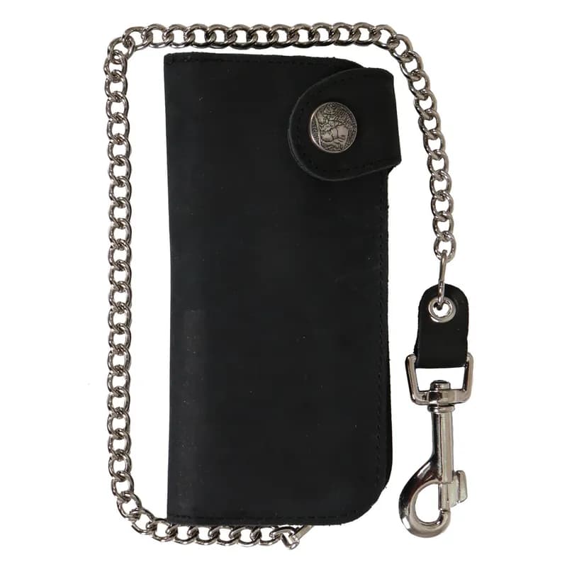 Hot Leathers WLA2016 Brown Buffalo Nickel Bi-Fold Leather Wallet with Chain — image 1 of 1