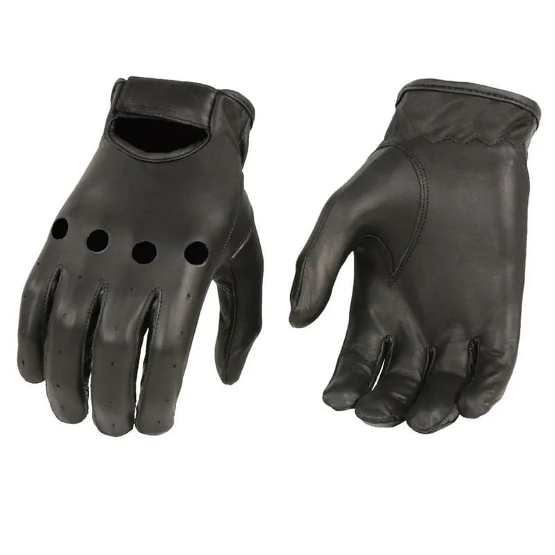 M Boss Motorcycle Apparel BOS37534 Men's Black Unlined Leather Classic Style Driving Gloves — image 1 of 1