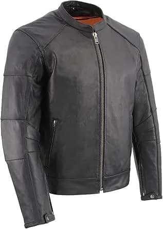 Men's Black ‘Super-Clean’ Sport Style Biker Jacket — image 1 of 1