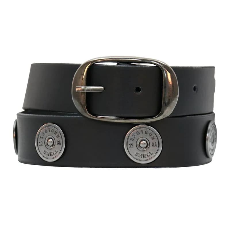Men's Don't Thread On Me Black Leather Belt w/ Interchangeable Buckle - 1.5 inches — image 1 of 1