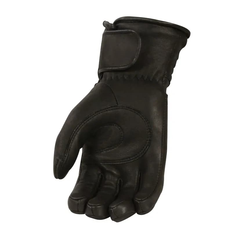 Milwaukee Leather G034 Men's Black Deerskin Leather Thermal Lined Gauntlet Gloves — image 1 of 1