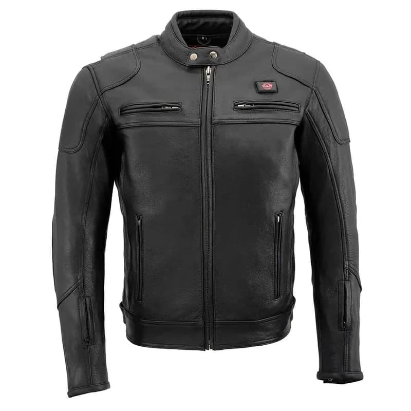 Milwaukee Leather Heated Jacket for Men's Black Cowhide Leather - Motorcycle Vented Jacket for All Seasons MLM1513 — image 1 of 1