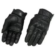 Milwaukee Leather MG7575 Men's Black Premium Leather Long Wrist Gloves with Zipper Top — image 1 of 1