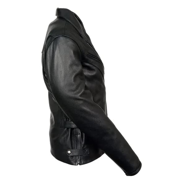 Milwaukee Leather MLL2510 Ladies Black Leather Vented Jacket With Side Buckles — image 1 of 1
