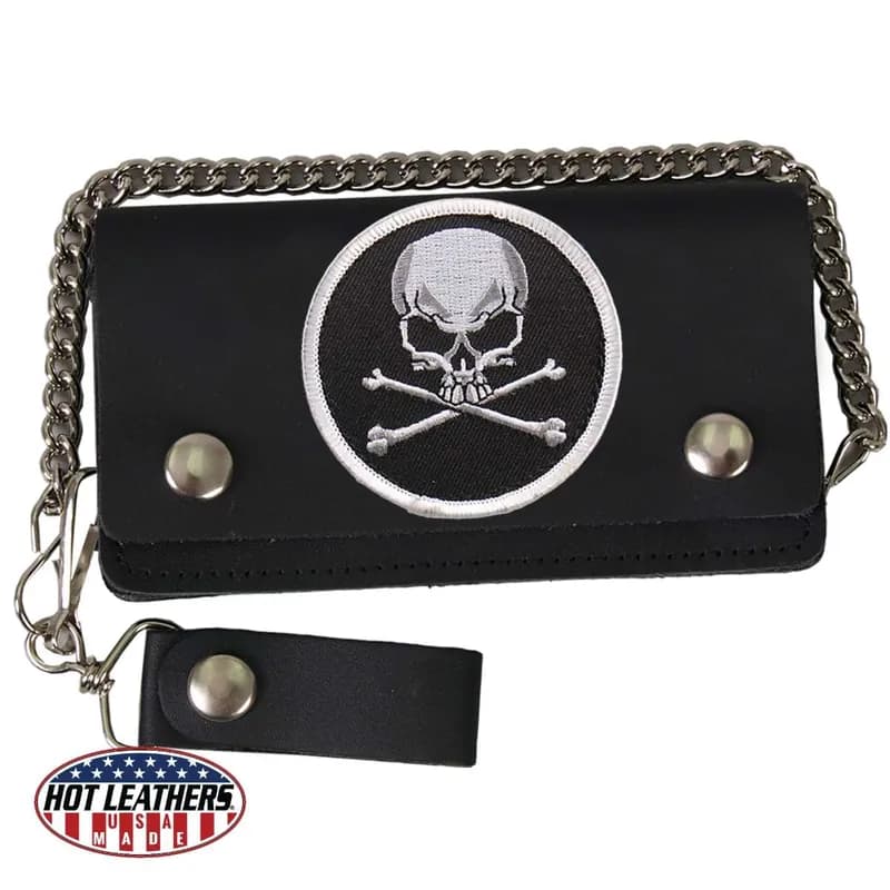 Skull and Crossbones Bi-Fold Wallet — image 1 of 1
