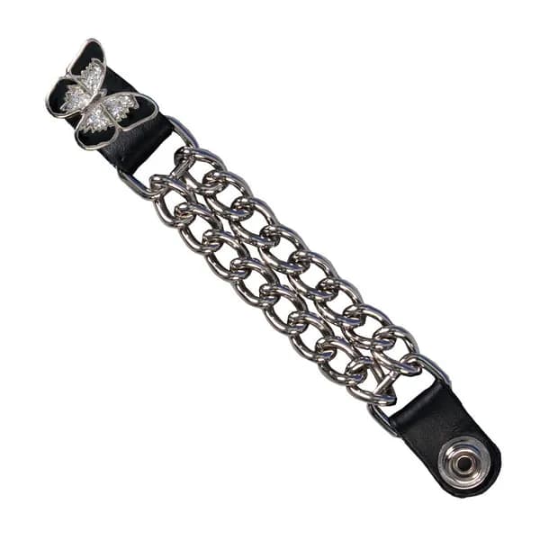 Sparkle Butterfly Motorcycle Biker Vest Extender - 4 Inch — image 1 of 1