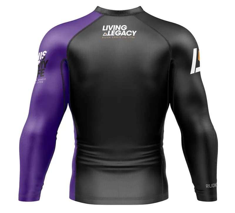 Long Sleeve Ranked Rashguard Purple — image 1 of 1