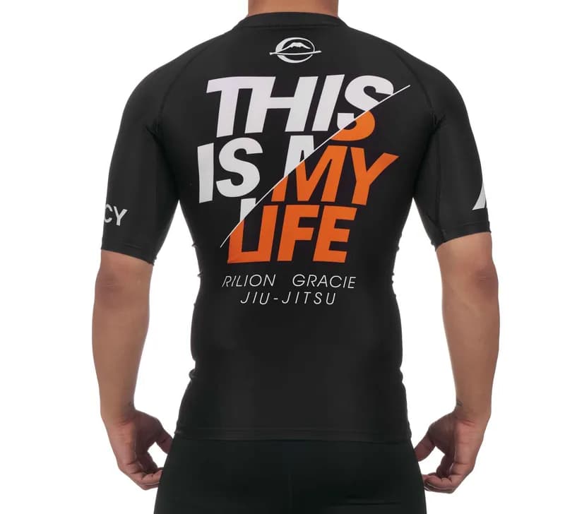 Ranked Short Sleeve Rashguard Black — image 1 of 1
