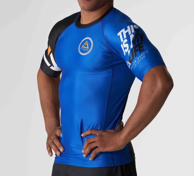 Ranked Short Sleeve Rashguard Blue — image 1 of 1