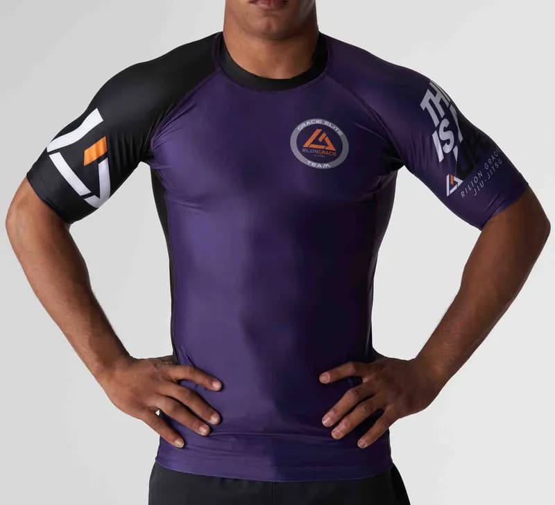 Ranked Short Sleeve Rashguard Purple — image 1 of 1