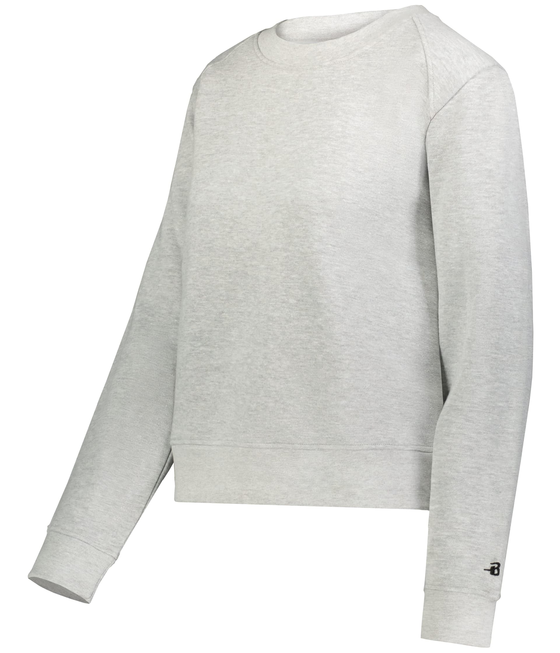 LADIES ATHLETIC FLEECE CROP CREW — image 1 of 1