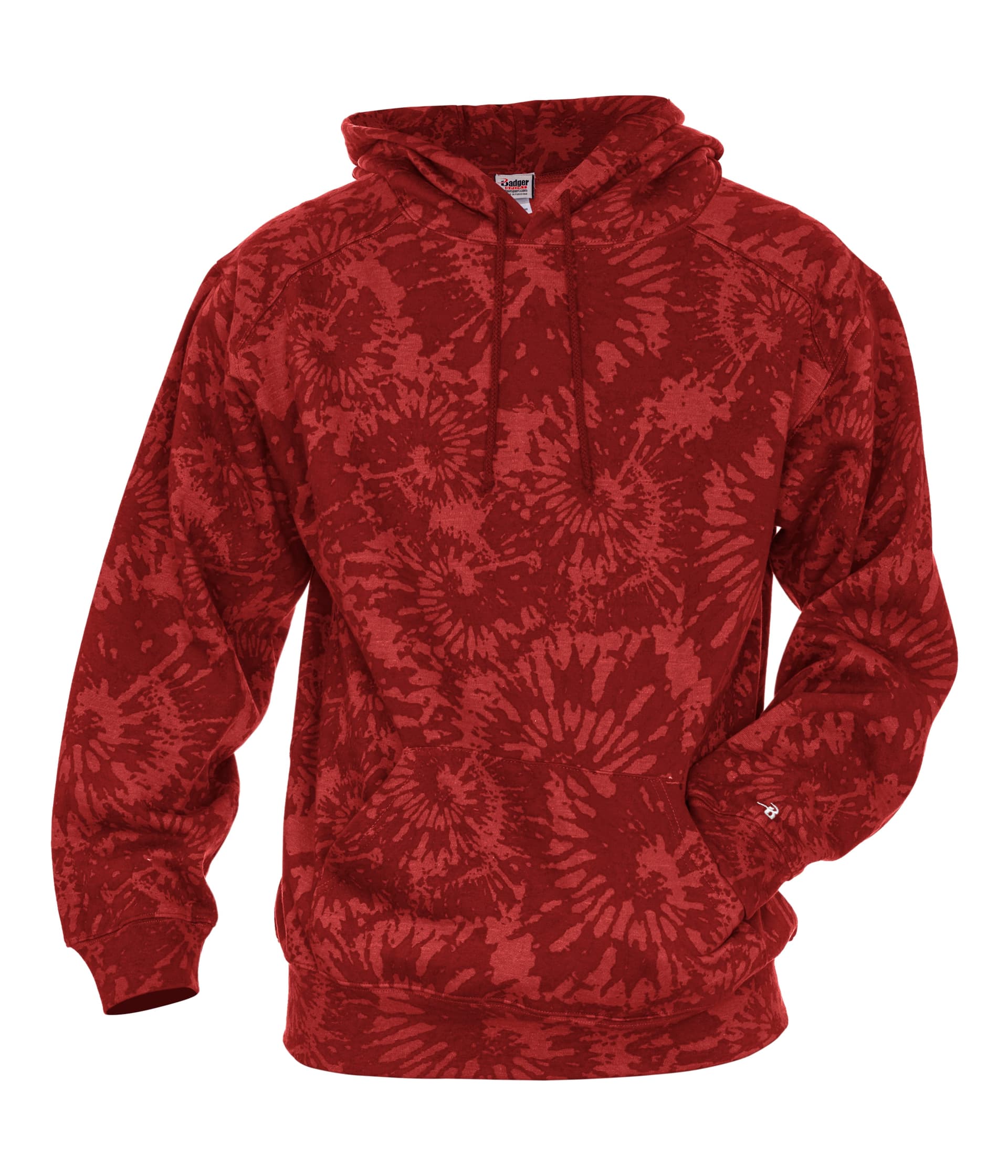 ATHLETIC FLEECE TIE-DYE HOOD — image 1 of 1