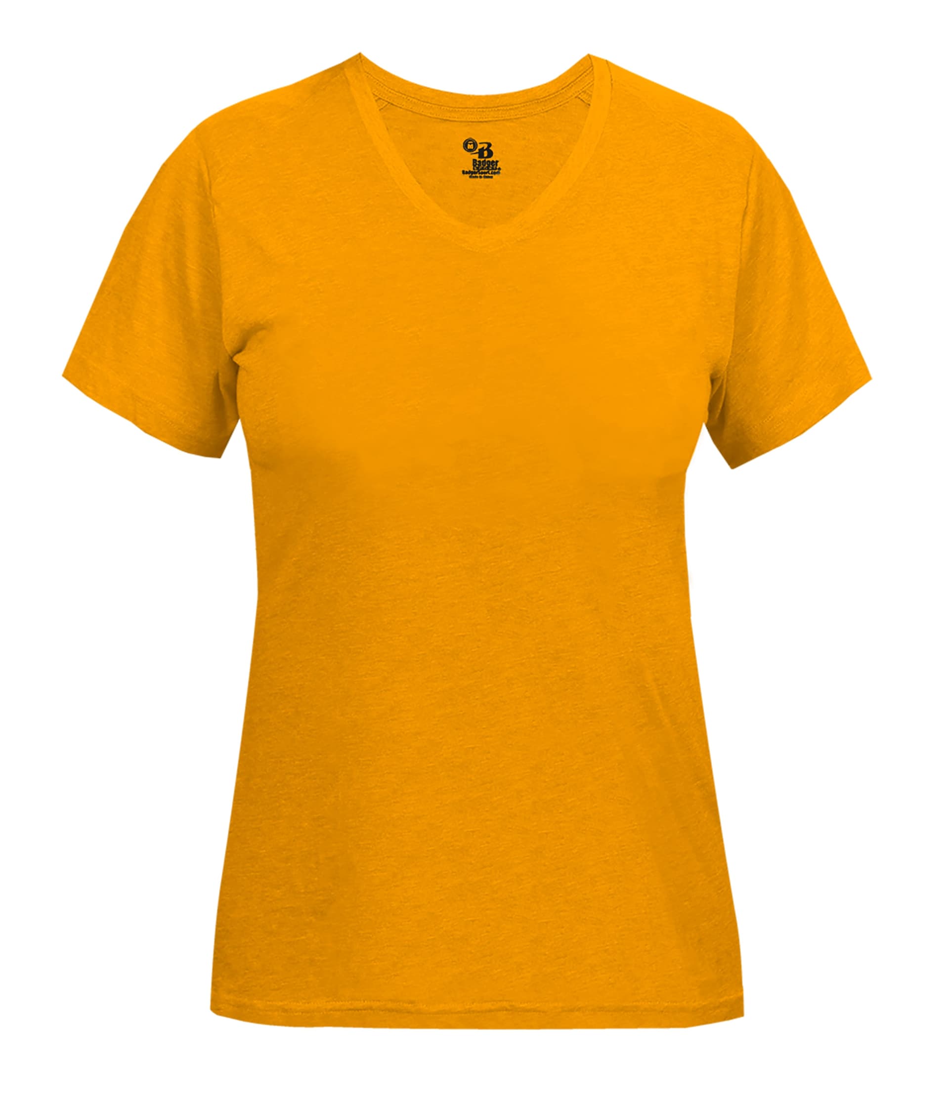 LADIES TRI-BLEND V-NECK TEE — image 1 of 1