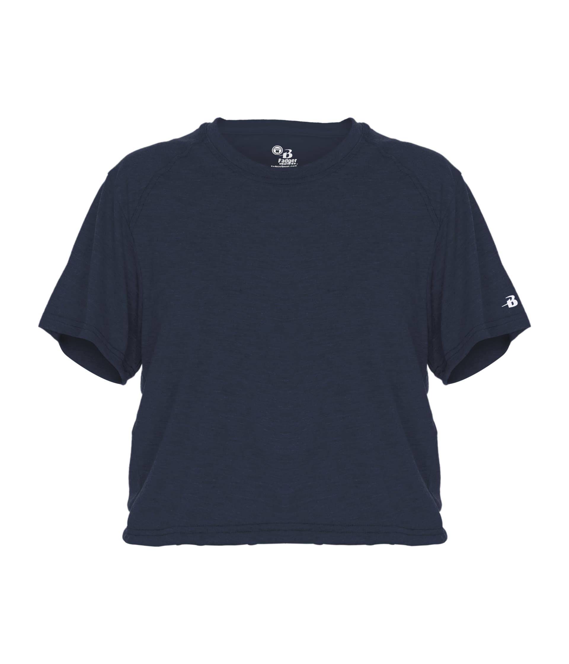 LADIES TRI-BLEND CROP TEE — image 1 of 1