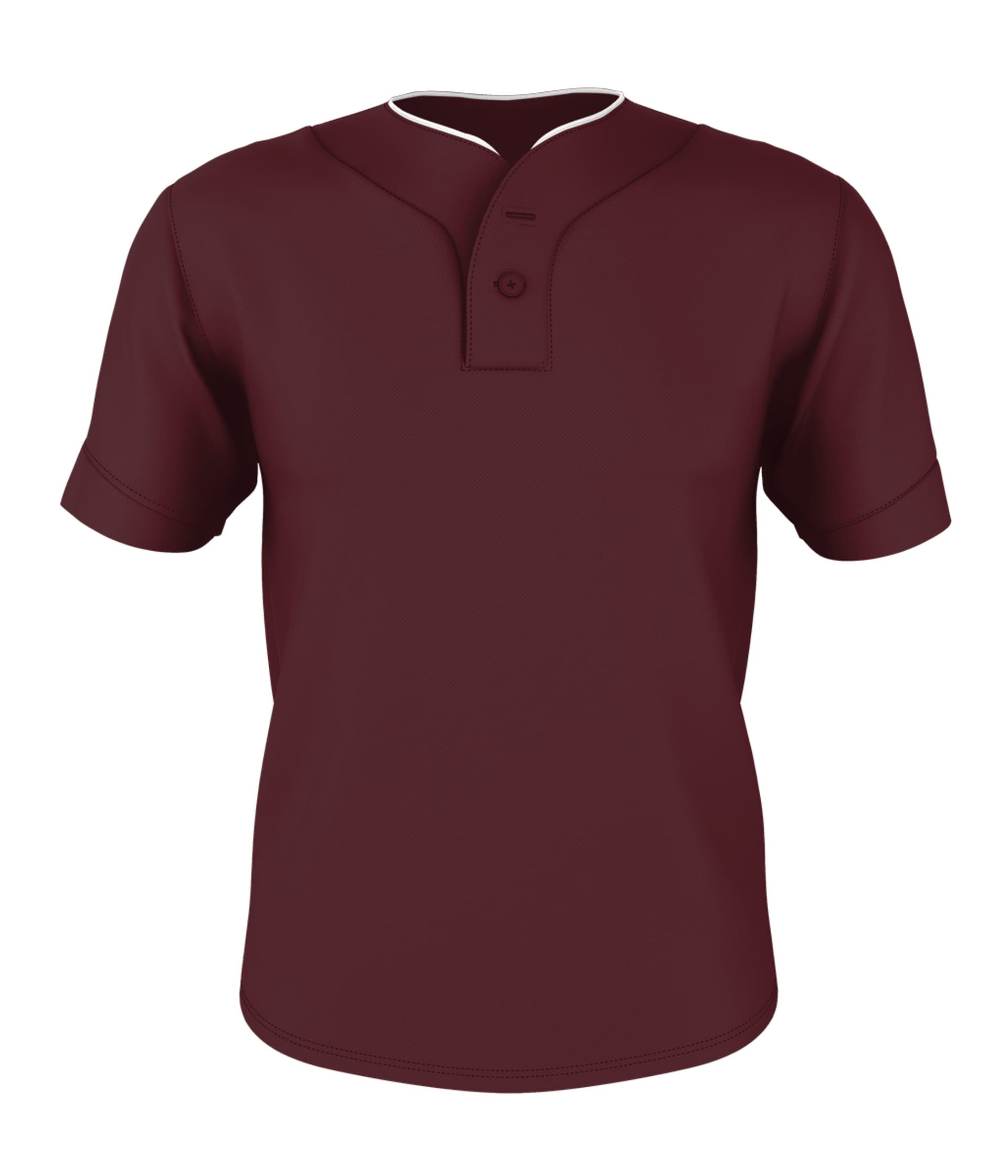 TWO BUTTON MESH BASEBALL JERSEY — image 1 of 1