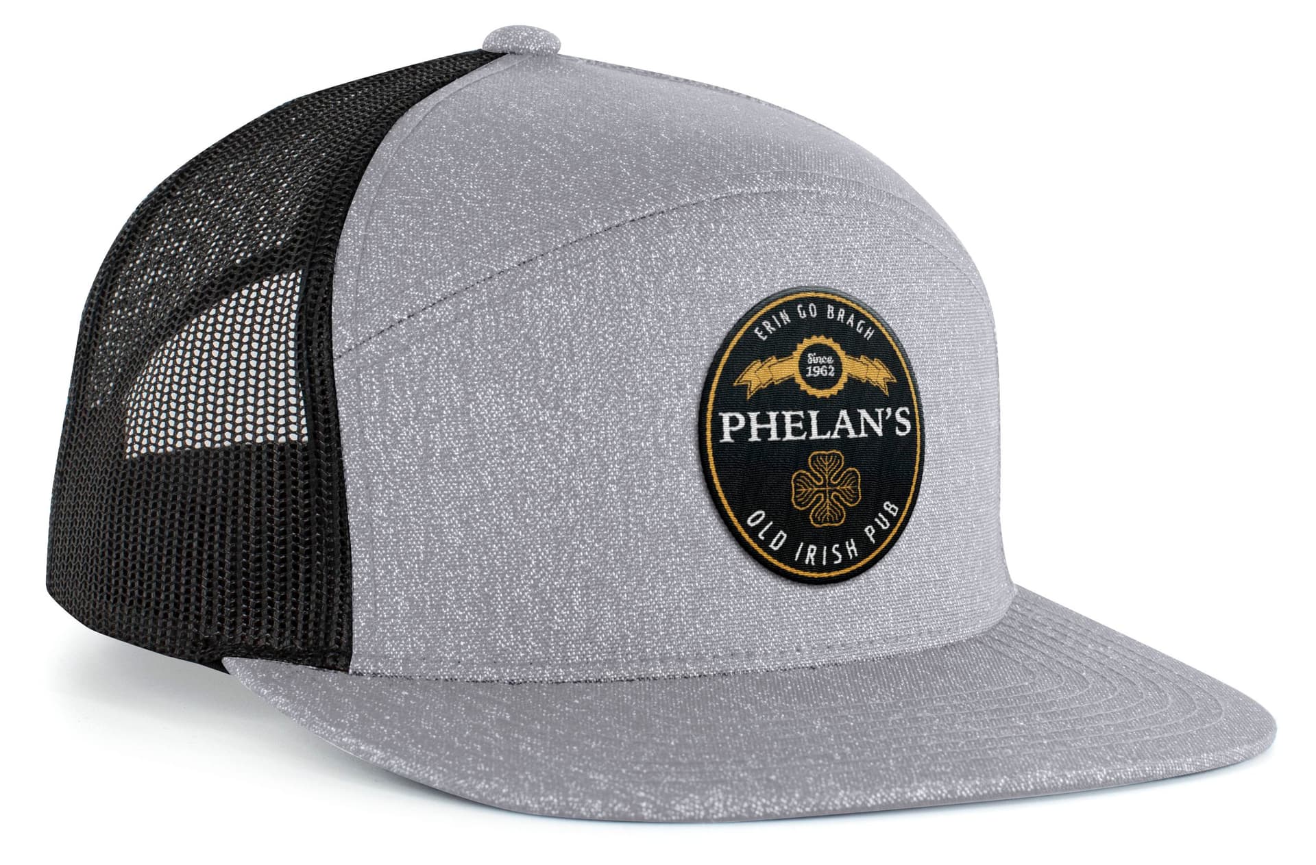 Heather 6-Panel Arch Trucker Snapback Cap — image 1 of 1