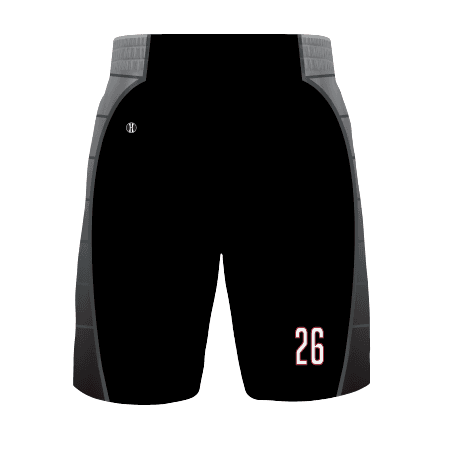 Ladies FreeStyle Sublimated 4-Way Stretch 8 Inch Basketball Shorts — image 1 of 1