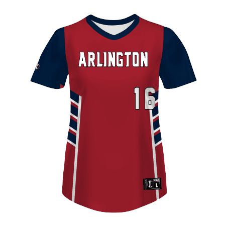 Girls FreeStyle Sublimated Turbo Lightweight Short Sleeve Softball Jersey — image 1 of 1