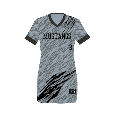 Ladies FreeStyle Sublimated Turbo Lightweight Reversible V-Neck Softball Jersey — image 1 of 1