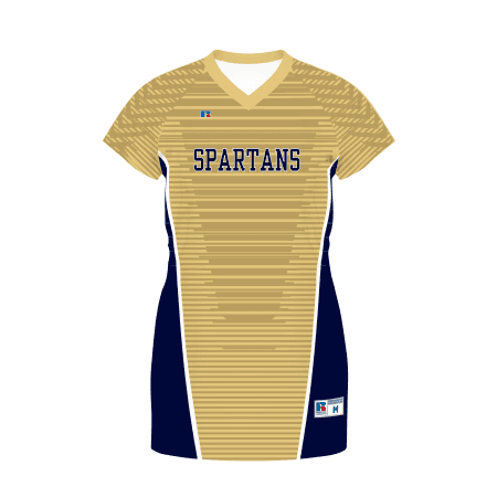 Ladies FreeStyle Sublimated V-Neck Softball Jersey — image 1 of 1