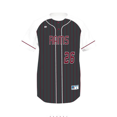 Youth FreeStyle Sublimated Two-Button Baseball Jersey — image 1 of 1