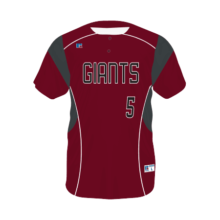 FreeStyle Sublimated Two-Button Baseball Jersey — image 1 of 1