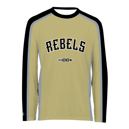 Youth FreeStyle Sublimated Turbo Cotton-Touch Poly Long Sleeve Tee — image 1 of 1
