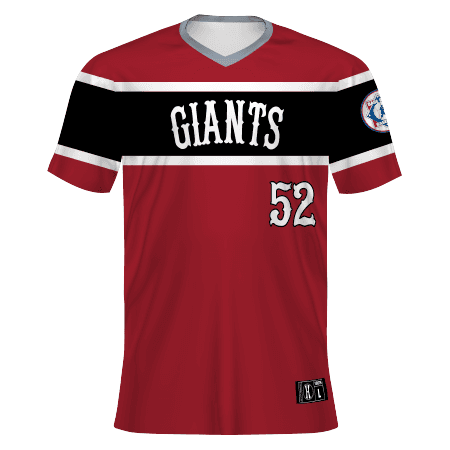 Babe Ruth Youth FreeStyle Sublimated V-Neck Baseball Jersey — image 1 of 1