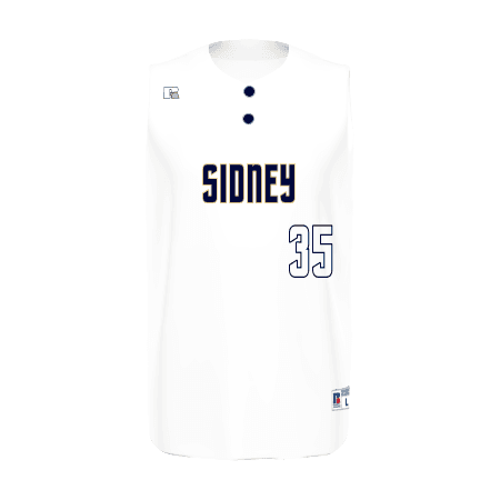 FreeStyle Sublimated Sleeveless Two-Button Performance Mesh Baseball Jersey — image 1 of 1