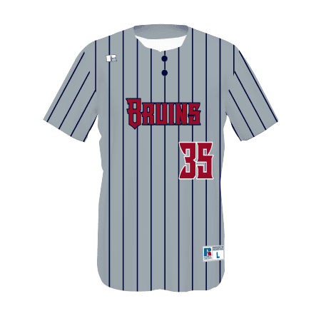 Youth FreeStyle Sublimated Two-Button Performance Mesh Baseball Jersey — image 1 of 1