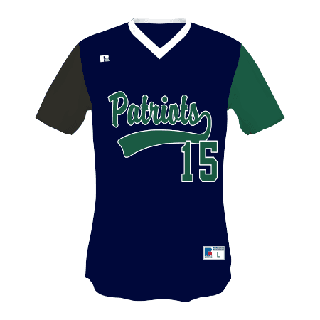 FreeStyle Sublimated V-Neck Performance Mesh Baseball Jersey — image 1 of 1