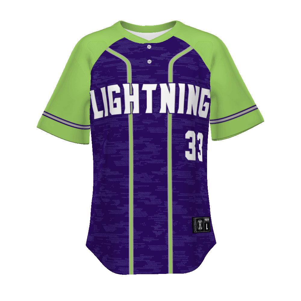 Youth FreeStyle Sublimated Pin-Dot 2-Button Baseball Jersey (New Fit) — image 1 of 1