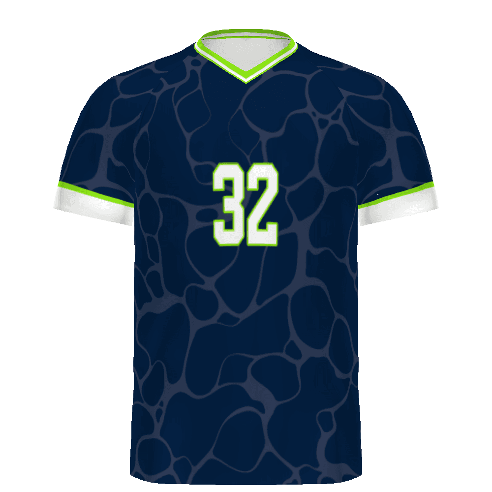 Youth FreeStyle Sublimated Turbo V-Neck Soccer Jersey — image 1 of 1