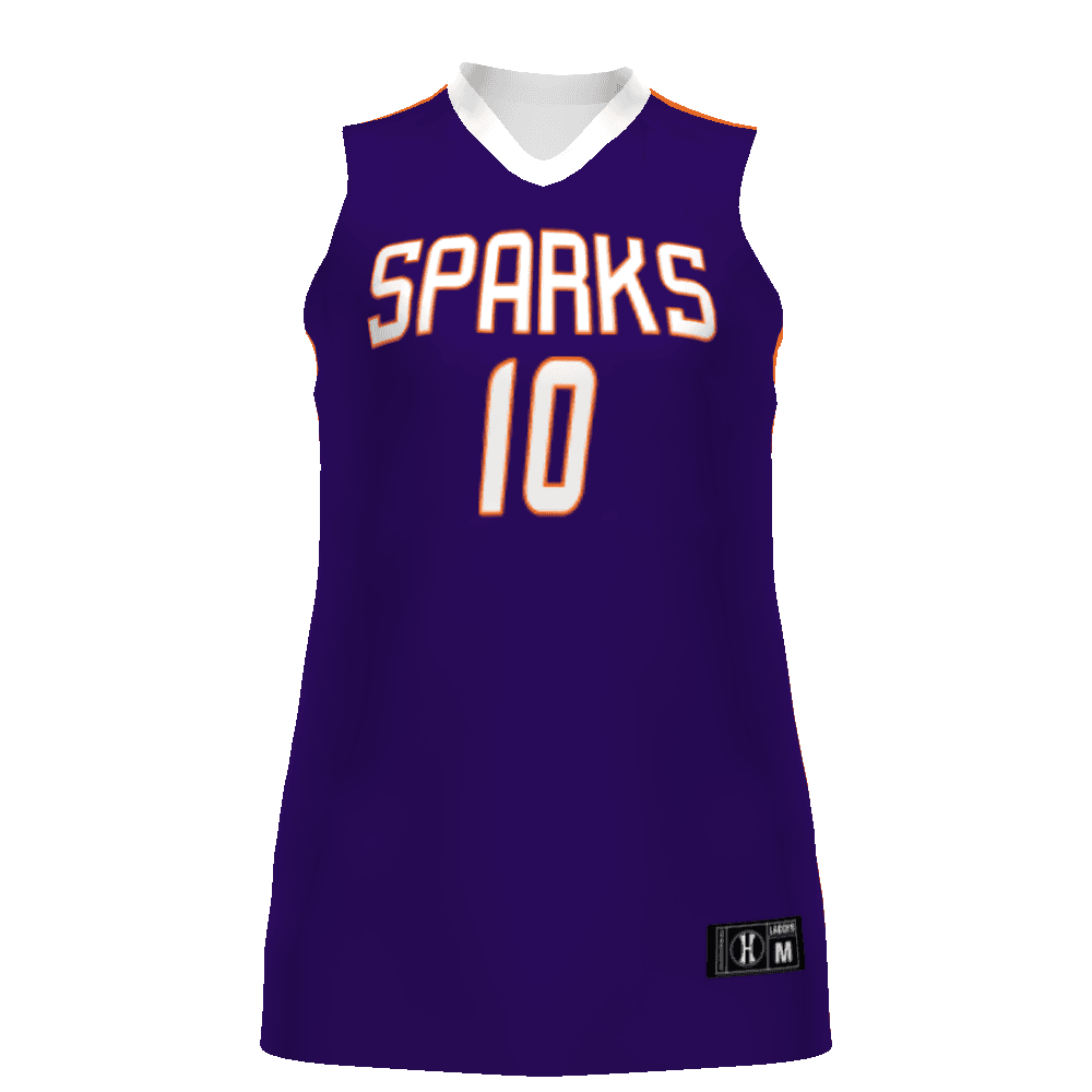 Ladies FreeStyle Sublimated Turbo Lightweight Racerback Basketball Jersey — image 1 of 1