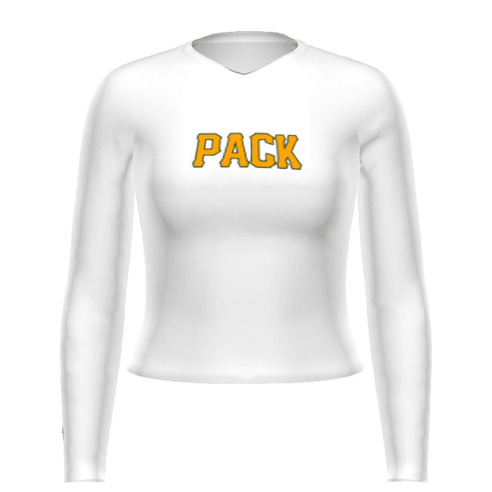 Girls FreeStyle Sublimated Long Sleeve Cheer Top — image 1 of 1