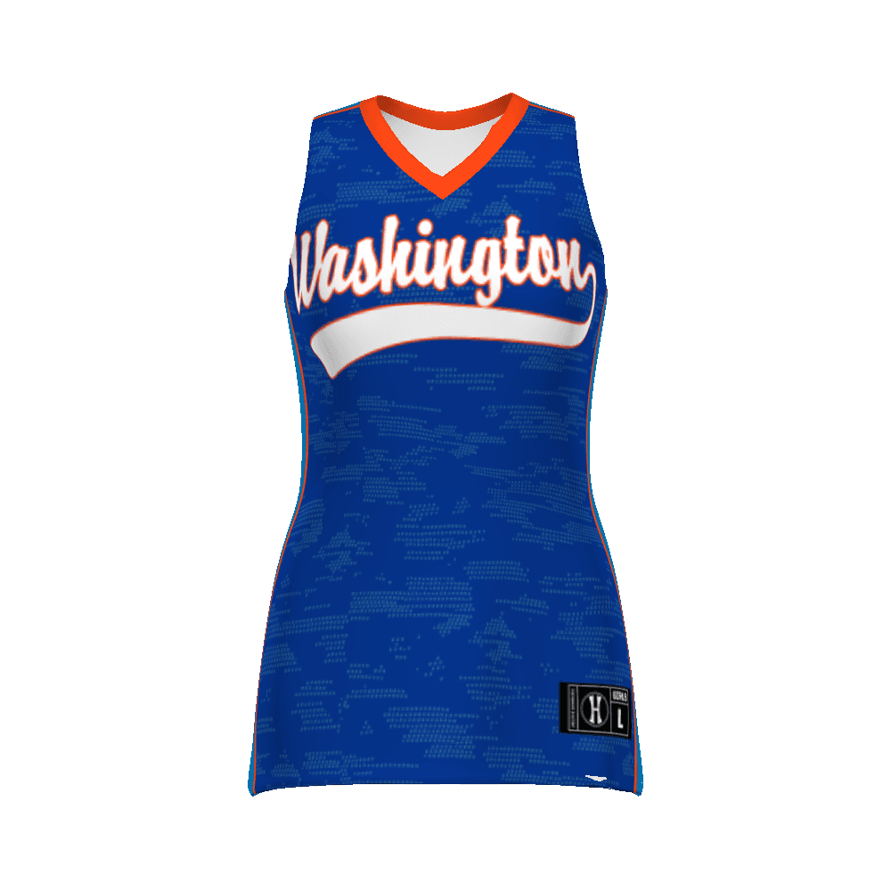 GIRLS FREESTYLE SUBLIMATED TURBO LIGHTWEIGHT SLEEVELESS SOFTBALL JERSEY — image 1 of 1