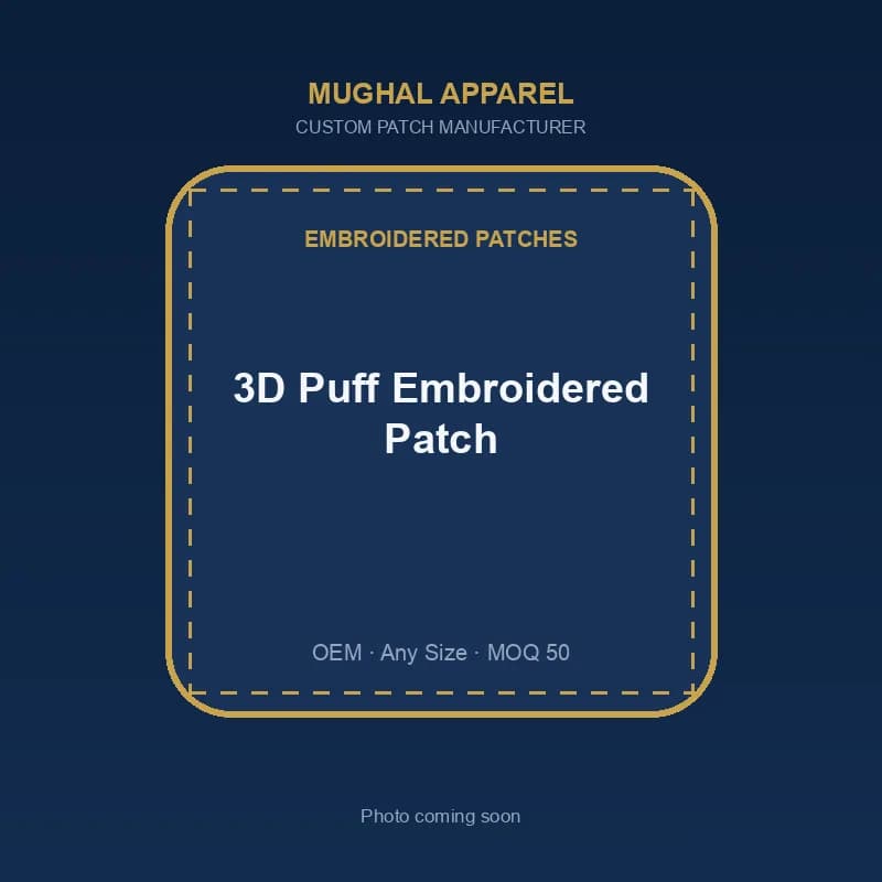3D Puff Embroidered Patch