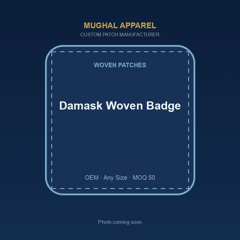 Damask Woven Badge
