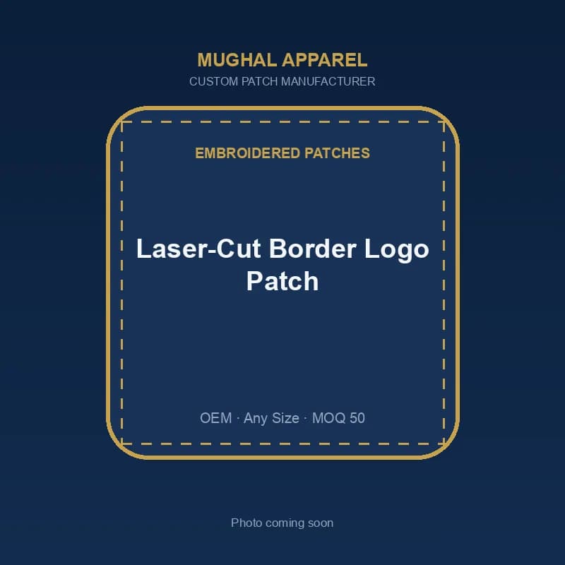 Laser-Cut Border Logo Patch