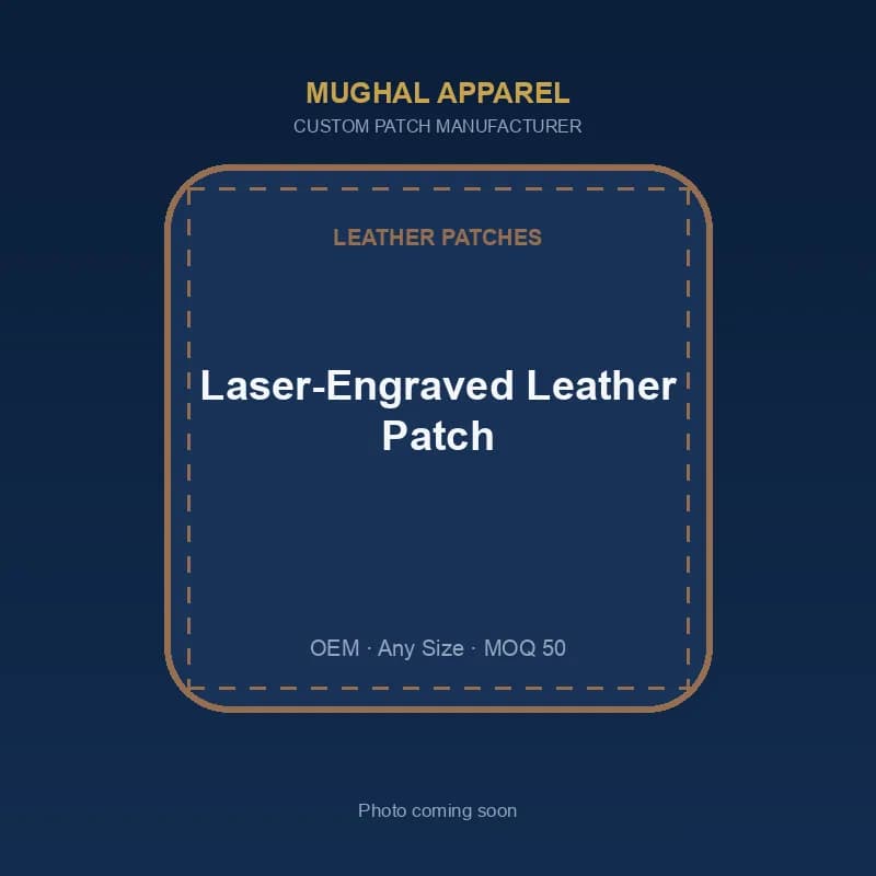 Laser-Engraved Leather Patch