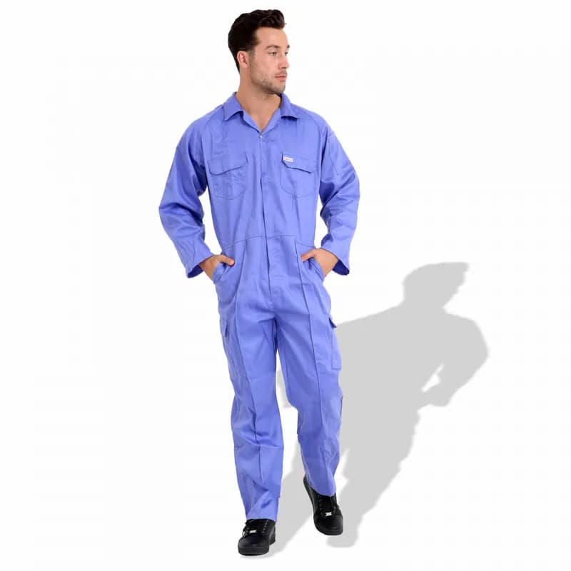 General Workwear P989BL Cotton And Polyester Road Clothing Hi Vis Safety Reflective Coveralls
