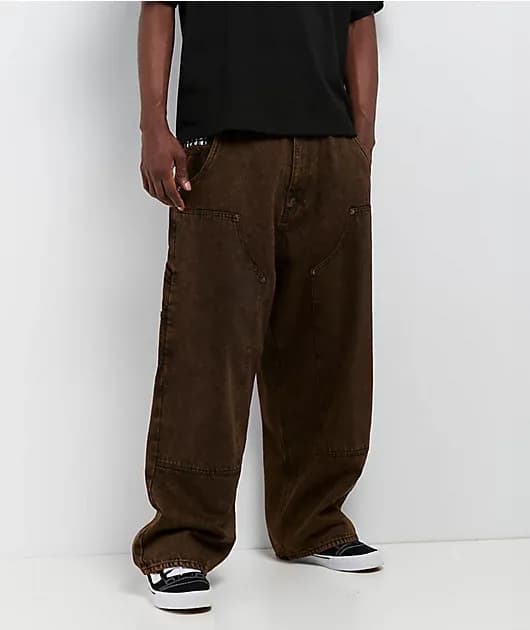 Double Knee Rust Wash Carpenter Jeans — image 1 of 1